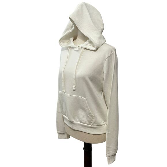 Forever 21 Cream Hooded Pullover Sweatshirt Everyday Basic Hoodie Women's Size S - Picture 3 of 12